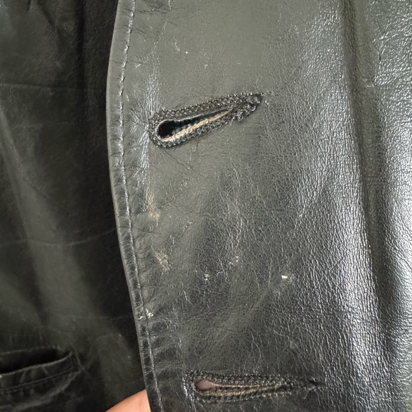 42 Tall Black Leather Vest | The Leather Shop Brand - Picture 9 of 10